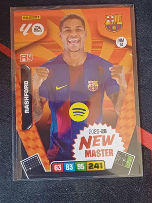 Panini Adrenalyn XL La Liga 2025/26 Marcus Rashford New Master NM14 card like new