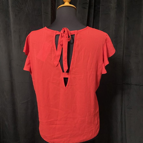 Blouse new, short sleeve, red, sizes S/M and M/L