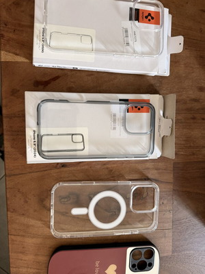 iPhone 16 Pro Max cases, pack of 4, silicone, transparent