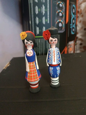 Vintage wooden Bulgarian souvenirs used
