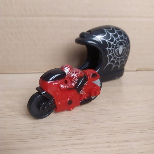 Spiderman motorcycle toy like new