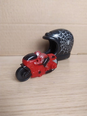 Spiderman motorcycle toy like new