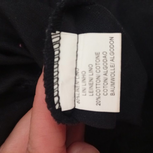Black midi linen dress like new, very elegant