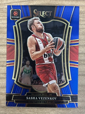 2025-26 Panini Select Euroleague Basketball Sasha Vezenkov Blue Card like new