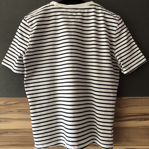 Zara women's striped T-shirt, black and white, size M
