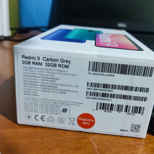 Xiaomi Redmi 9 3/32 Carbon Gray like new, with cases and accessories