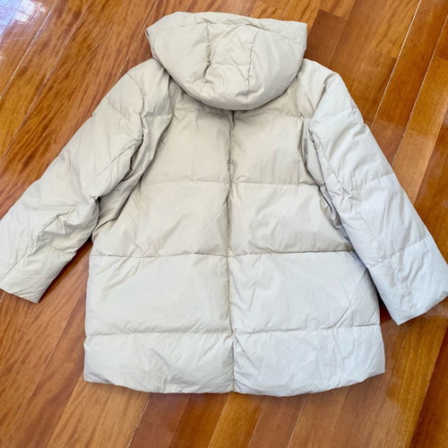 Zara down jacket new, beige, size M