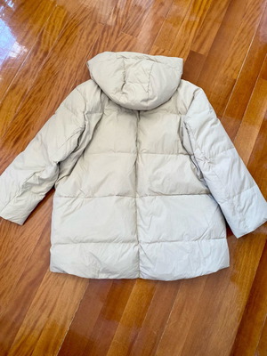 Zara down jacket new, beige, size M