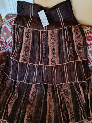 Long brown skirt new, size 6XL