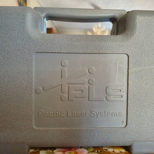 Laser Level PLS with Receiver and Case used, needs repair