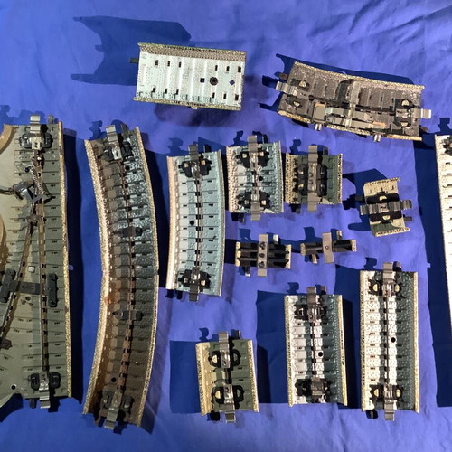 Marklin rails used, set of 14 pieces for model railroads