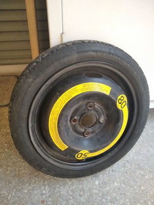 Ρεζέρβα ανάγκης 14" (μπανάνα) 105/70 R14 Continental σαν καινούργια, 4x100