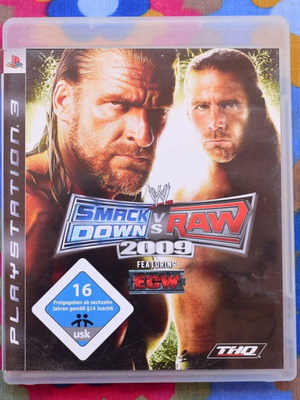WWE SmackDown vs. Raw 2009 PlayStation 3 game like new