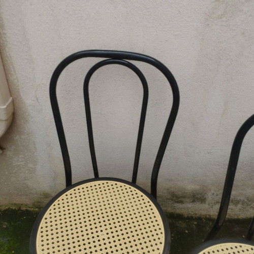 Viennese chairs with cane like new, set of 2 pieces