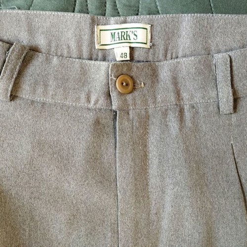 Suit soft gray with wide-leg pants, like new, size 46-48