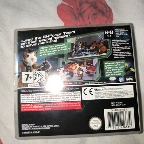 Nintendo DS cartridge G-Force like new
