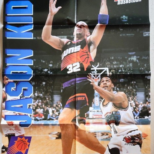 Rare Poster Jason Kidd FIBA BASKETBALL