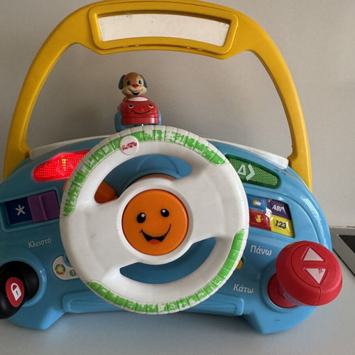 Fisher Price Educational Steering Wheel with Light and Sounds used