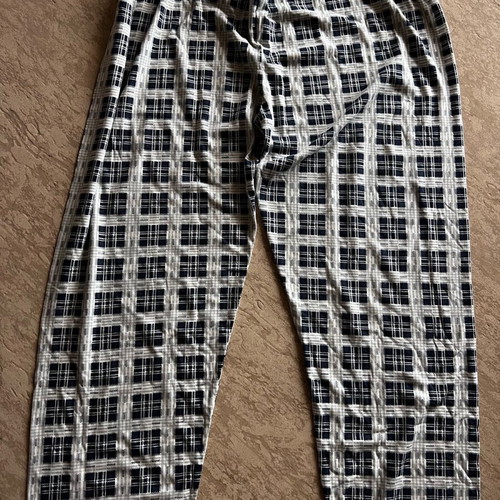 Piza XL Sleep Pants new, pure cotton, white and blue