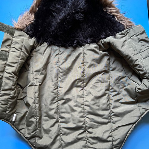 Dog jacket new, 45 cm with free toy