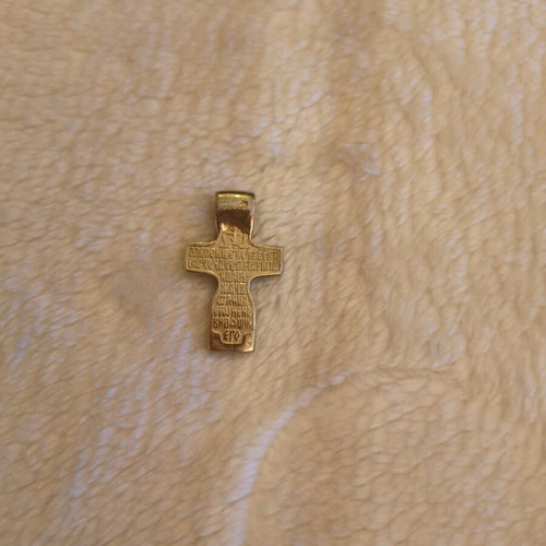 Silver 925 handmade cross gold plated, new