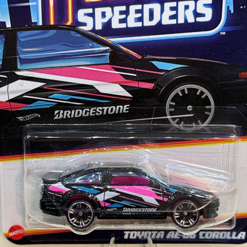 Hot Wheels Neon Speeders Toyota AE86 Corolla new, 1:64 scale
