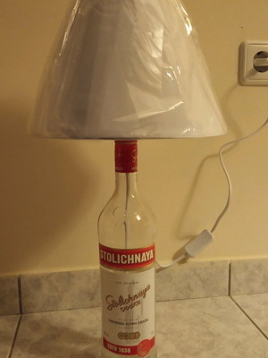Retro table lamp from bottle made to order