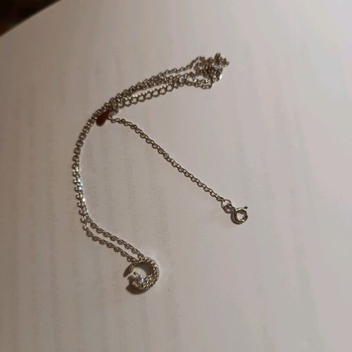 Silver s 925 pendant new with crystals and 42 cm chain