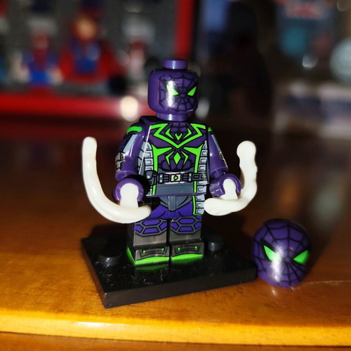 Spider-Man Miles Morales Purple Reign Suit like new with stand and accessories