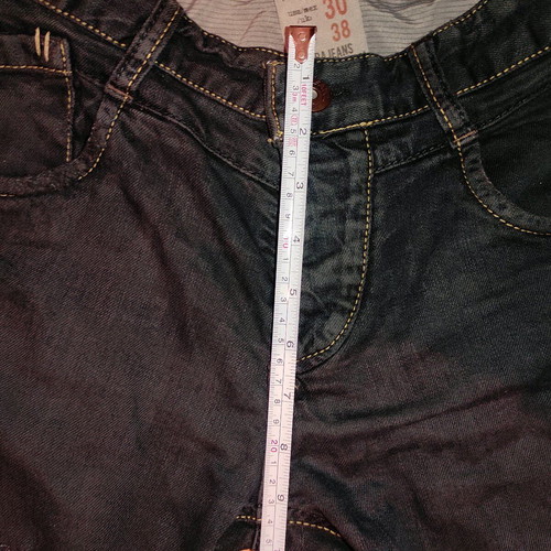 Zara bootcut jeans refurbished, size S, gray with blue undertones