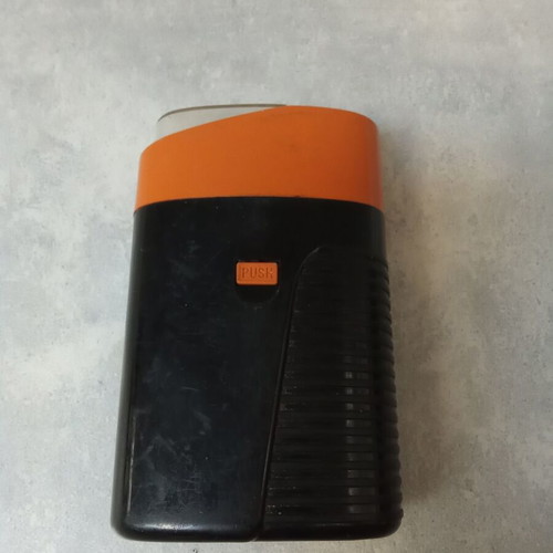 Duracell collectible flashlight used with 1980s incandescent bulb