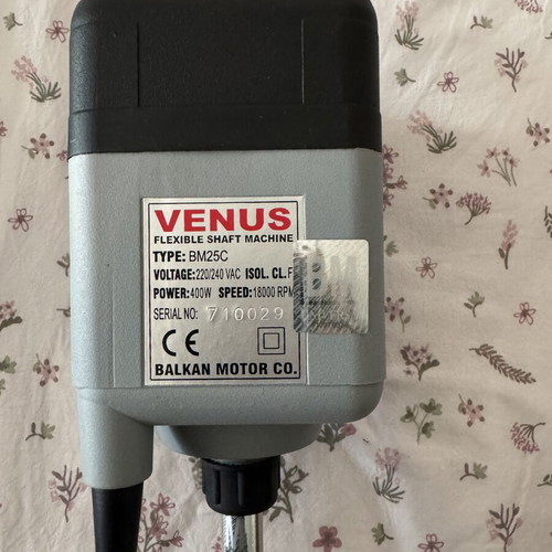 Venus BM25C motor 400W like new with flexible shaft and accessories