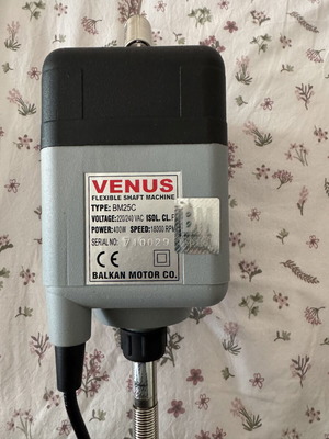 Venus BM25C motor 400W like new with flexible shaft and accessories