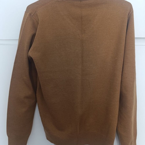 Men's knitted sweater like new, size medium, beige brown