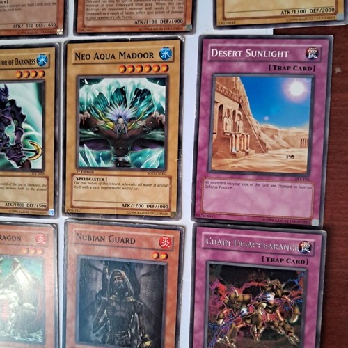 Yugioh cards used