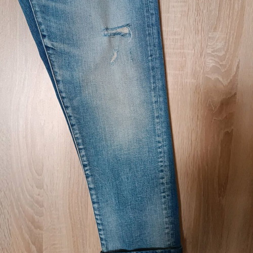 Zara Z1975 ripped jeans like new, blue mid waist size M