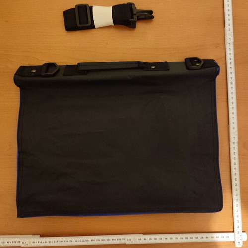 Conference bag black new with shoulder strap