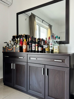 Buffet and mirror brown color new
