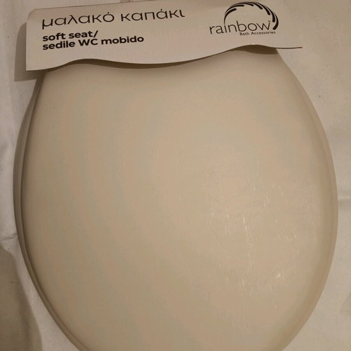 Soft seat WC new in beige color