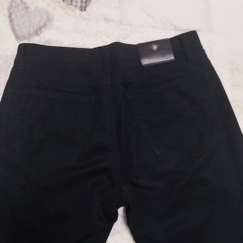 Versace Jeans Couture black fabric pants, size Small