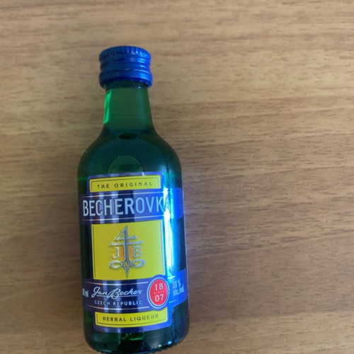 Becherovka classic Czech liqueur 50 ml new, sealed
