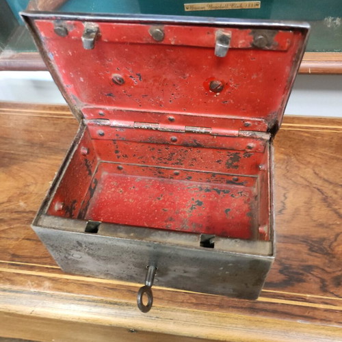 Hand safe used, rare old with key