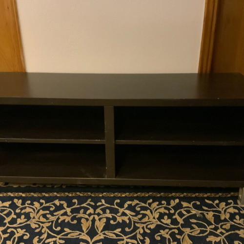 IKEA black wooden TV furniture used