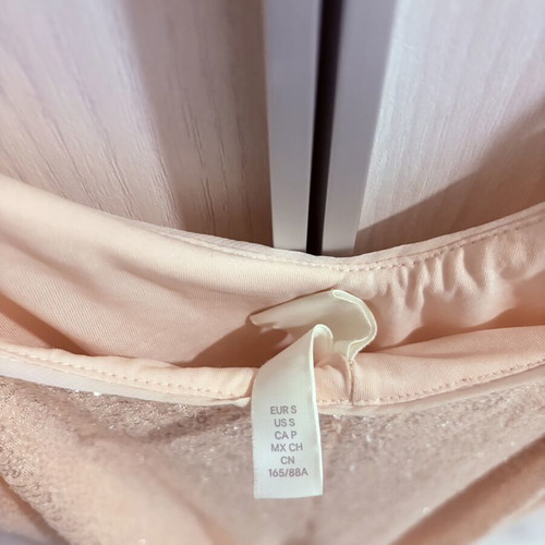 Dress H&M like new, pink nude with subtle sequins, size S-M