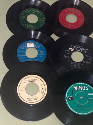 Foreign vinyl records used, pack of 6