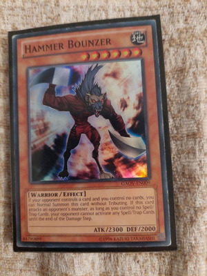Yu-Gi-Oh Hammer Bounzer used, super rare