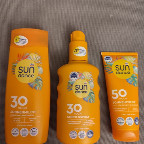 Sun dance body and face sunscreen set new, unused