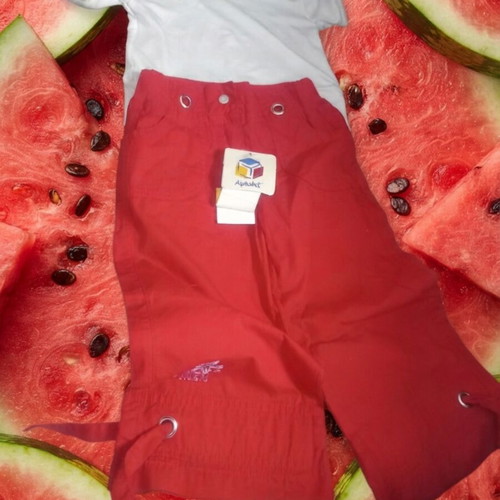 Girls' 4-piece clothing set with Galliano, Pierre Cardin, Alphabet pants