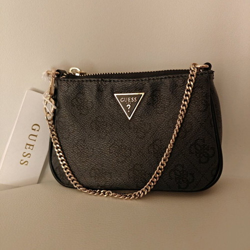 Guess Noelle Mini Top Zip bag new, black handbag