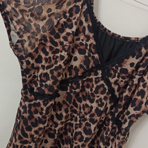Leopard dress Shein Curve new, size 4XL, black and brown